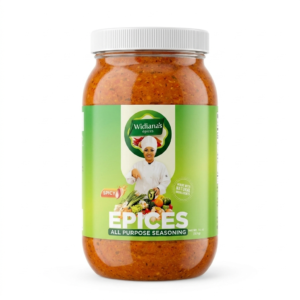 Widiana's Epices All Purpose Caribbean Seasoning 16 oz Spicy wide mason jar all natural Caribbean spice paste gluten free vegan no preservatives made in Indianapolis Indiana FDA registered