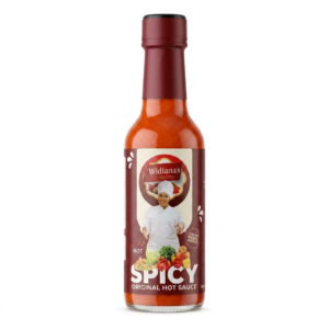 Widiana's Original Hot Sauce 5 oz round bottle all natural Caribbean spicy sauce no preservatives gluten free vegan made in Indianapolis Indiana FDA registered