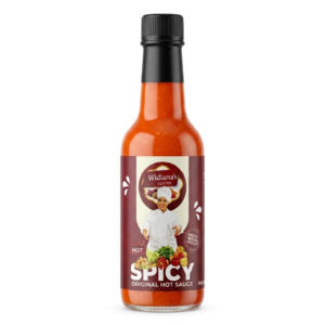 Widiana's Original Hot Sauce 10 oz value size bottle all natural Caribbean spicy sauce no preservatives gluten free vegan made in Indianapolis Indiana FDA registered