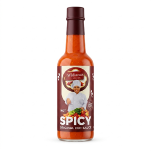 Widiana's Original Hot Sauce 12 oz family size bottle all natural Caribbean spicy sauce no preservatives gluten free vegan made in Indianapolis Indiana FDA registered